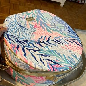 Lily Pulitzer Travel or Storage Bag or Hat box Adjustable handles & carry handle